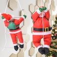 thumbnail image 3 of Huge Christmas Santa Claus Climbing Rope Ladder Santa Claus Christmas Tree Decoration Inflation Outdoor Santa Claus Doll Pendant, 3 of 5