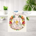 thumbnail image 1 of ⚡ Big Sale ! Easter Table Runner Festive Bunny Egg Small Print Vintage Easter Decoration Linen Tablecloth Easter Home Decor, 1 of 4
