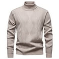 thumbnail image 2 of Yievot Turtleneck Sweaters for Men High Stretch Slim Fit Thermal Sweater Fall Winter Casual Long Sleeve Pullover Sweaters, 2 of 8