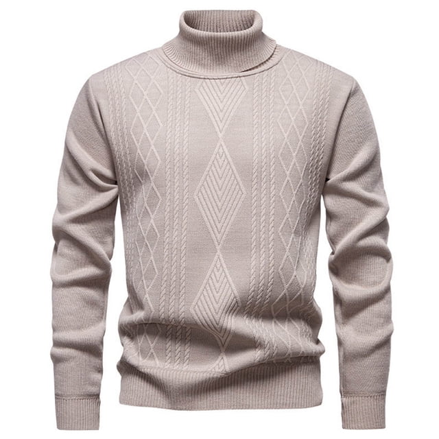 HAiming Chandail pour Hommes à Manches Longues Col Rond Extensible Décontracté Couleur Unie Vêtements Tendance