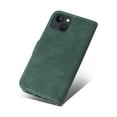 thumbnail image 5 of Wallet Case for iPhone 15 Plus, Buisiness Luxury PU Leather Credit Card Slots Holder Kickstand Magnetic Clasp Phone Cover with Silicone Inner Shockproof Drop Resistant Case, Green, 5 of 11