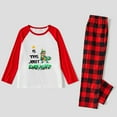 thumbnail image 3 of Family Matching Christmas Pajamas Red Dinosaur Plaid with Is This Jolly Enough Design, Sizes NB to 6XL with Pet Outfit, 3 of 7