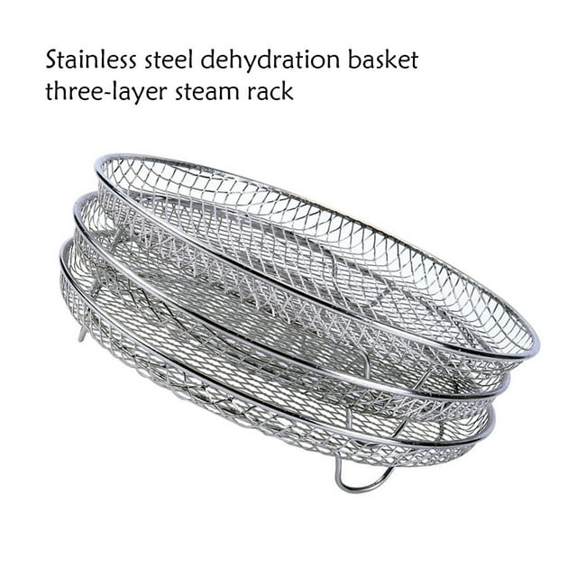 Universal Air Fryer Frying Steaming Deep Fry Racks Cooking Cooker Stackable Shelf Grill Dehydrator Rack Reusable Stackable Kitchen Cookware Accessory