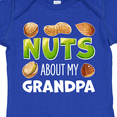 thumbnail image 4 of Inktastic Nuts About My Grandpa Peanut, Almond, Pistachio Boys or Girls Baby Bodysuit, 4 of 5