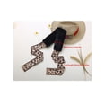 thumbnail image 3 of INSPIRE CHIC Women's Leopard Ribbons Faux Fur Wrap Collar Scarf Plush Neck Scarves Black, 3 of 5