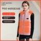 thumbnail image 2 of Chaleco calefactor femenino para invierno, tres controles, 15 áreas, fuente de alimentación USB, calefacción duradera, temperatura constante, cálido para exteriores, 2 of 5