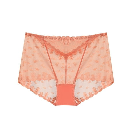 Ntpkop Women Panties High Waisted Lace Underwear Sexy Breathable Full Coverage Ladies Briefs nderwear Lace Panties Physiological Underwear