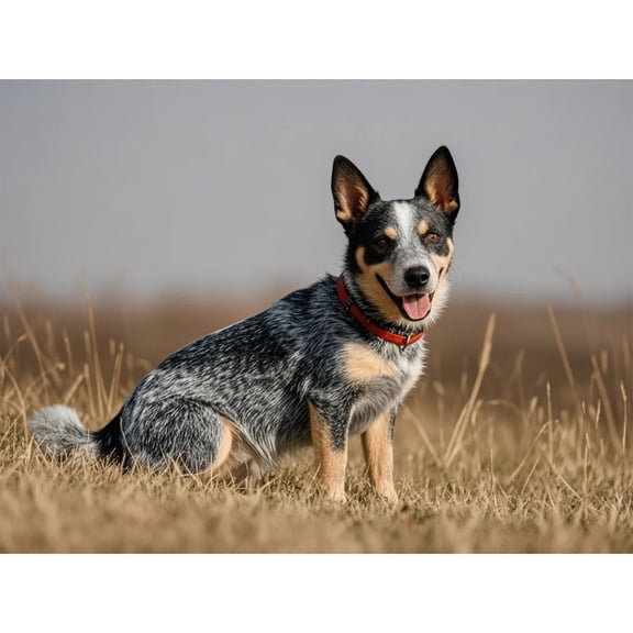 Diamond Art Australian Cattle Dog Blue Heeler 5D Diamond Painting DIY Kits Full Round Drill Beads by Number Mosaic Embroidery Arts and Crafts for Home Wall Living Room Decor 12x16 inch