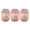 Leather pink, variant on ANXPTIME 3 Rolls Elastic Braiding Thread Cord Knitting Polyester Yarn for Weaving Bag