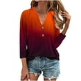 thumbnail image 2 of LiMoi Womens Summer Tops Dressy Casual Plus Size 3/4 Length Sleeve Womens Tops Plus Size Summer Oversized Tshirts for Women Cheap Tie Dye Shirt, 2 of 5