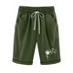 thumbnail image 2 of Puntoco pantalones cortos de verano para mujer pantalones cortos estampados ajustados de cintura alta con bolsillo, pantalones cortos deportivos elásticos, pantalones cortos Características, 2 of 6