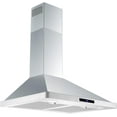 thumbnail image 1 of Range Hood 30 inch Wall Mounted Kitchen Hood, Ducted/Ductless Range Hood with Delayed Shutdown Function, Exactor Hood with Soft Touch Countrol,3 Speed Fan, Stainless Steel Grease Filters, 1 of 6