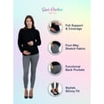 thumbnail image 7 of Savi Parker Women’s Ponte Maternity Leggings with Pockets – Pregnancy Clothes for All Seasons – 28” Inseam (S, Grey), 7 of 7