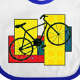 thumbnail image 4 of Inktastic Bike Pattern Blocks Boys or Girls Baby Bib, 4 of 4