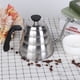 thumbnail image 3 of Cafetera de acero inoxidable de 1,2 L, tetera de goteo con cuello de cisne, tetera de boca larga con termómetro, 3 of 10
