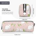 thumbnail image 3 of Fotbe Rabbit Pattern Leather Pencil Case, Pencil Pouch with Durable Zipper, Compact and Stylish Organizer for Stationery, Art Supplies, Travel Essentials, 3 of 7