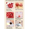 thumbnail image 6 of U8MO Round Red Cinnabar Loose Beads lot 4mm 6mm 8mm 10mm 12mm 14mm 16mm 18 20mm-8mm 30pcs, 6 of 7