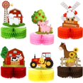 thumbnail image 1 of Decoraciones para fiestas, centros de mesa Threan Farm Animals Honeycomb, 1 of 6