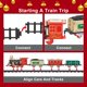 thumbnail image 5 of Set de tren navideño eléctrico XINGYING con luces y sonidos, 5 of 7