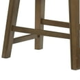 thumbnail image 4 of Miel 20 Inch Dining Stool- Gray Faux Leather- Brown Solid Wood- Nailheads, 4 of 6