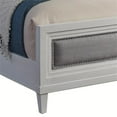 thumbnail image 6 of American Woodcrafters Dunescape 63"W Wood Queen Upholstered Bed in White, 6 of 8