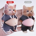 thumbnail image 5 of 2Pcs 3D Cat Belly Sticker,Super Soft Silicone Anti-Collision Sticker for Home Aesthetics,Cute Cat Wearing Clothes with Pink Belly Decals Gift, 5 of 7