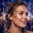 thumbnail image 4 of Rhinestone Yellow Multi Shape Gem Stick for Crafts Festivals Concert Party Decoration Diy Face Sticker for Teens and Craft Lovers, 4 of 4