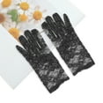 thumbnail image 5 of Unique Bargains 1 Pair Sunblock Mittens Flower Hollow Sun Block Driving Gloves for Women Black, 5 of 5