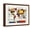 Brown Frame, variant on Art.com Mondrian Abstract World Map Art Print by Michael Tompsett, White Frame Wall Art, 40" x 32"
