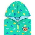 thumbnail image 5 of CoComelon Toddler Boys Fleece Zip Up Hoodie Green 4T, 5 of 5