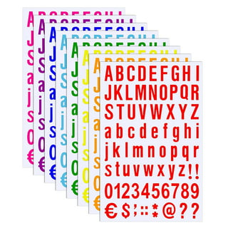1 Inch Self Adhesive Waterproof Vinyl Letter Number Stickers 8 Sheet  Fuchsia - Bed Bath & Beyond - 36629624