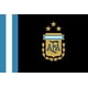 thumbnail image 1 of Bandera de la selección argentina de poliéster de 3 x 5 pies, con ojal metálico., 1 of 5