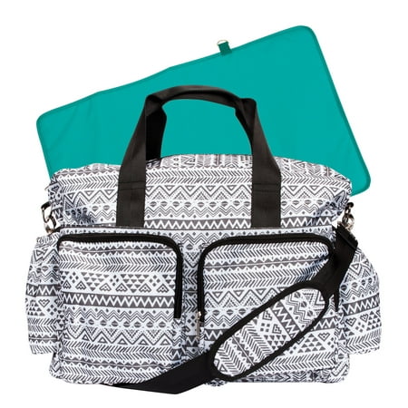 Skip Hop Forma Diaper Bag Backpack Black Mauve Floral Stitch