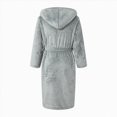 thumbnail image 5 of NOLDARES Mens Hooded Bathrobe Pure Cotton Terry Cloth Long Robe for Men Super Absorbent Quick Drying Spa Robe(Light Gray,One Size), 5 of 9