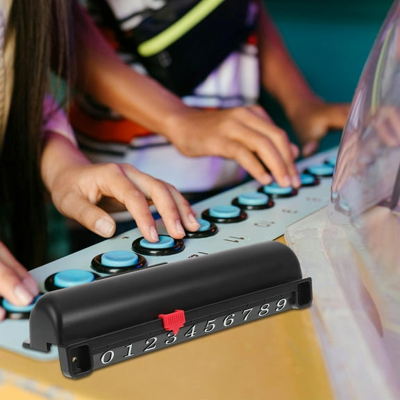 OUNONA Football Score Counter 0 To 9 Portable Black Table Football Air Hockey Goal Counter Keeper Record Scoring Marker