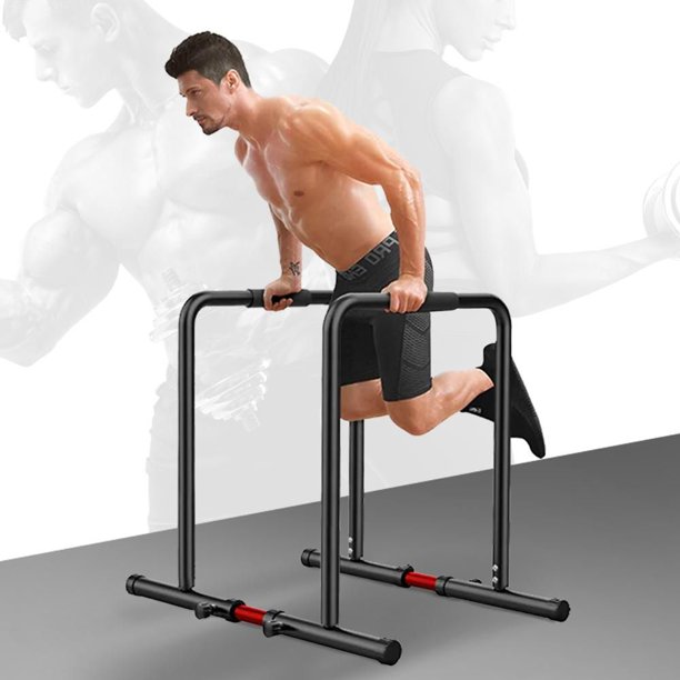 Adjustable Dip Station Body Press Parallel Bar with Adjustable Length