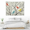 thumbnail image 3 of ONETECH  Birds Branches Tapestry Delicate Tree Leaves Birds Tapestry Wall Hanging For Bedroom Living Room Dorm Home Decor Colourful, 3 of 7