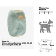 thumbnail image 2 of Warm plush dog vest Winter soft wool lined sweater Puppy Cat Cute puppy kitten clothes - green, 2 of 5
