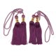 thumbnail image 2 of 1 Par s De De Tiebacks Estilo Retenciones Decorativa Púrpura Soledad Cortina Tieback Borlas Cuerda, 2 of 7