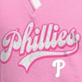 thumbnail image 4 of Girls Youth New Era Pink Philadelphia Phillies Mommy & Me Raglan V-Neck T-Shirt, 4 of 4