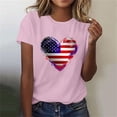 thumbnail image 4 of VerPetridure Patriotic Shirts for Women American Flag Shirt 4th of July Short Sleeve Crew Neck Graphic Tee USA Star Stripes Tops, 4 of 6