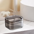 thumbnail image 1 of Estuche de baño para dentaduras Yinane colador Cesta Conveniente negro, 1 of 8