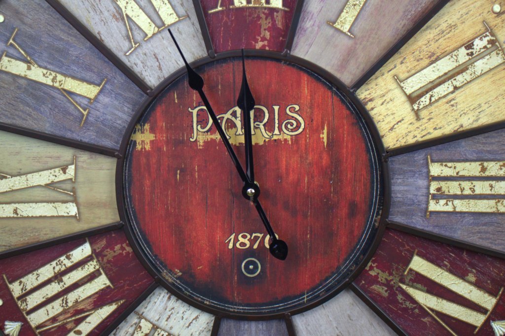Paris London England Wall Clock Antique Style