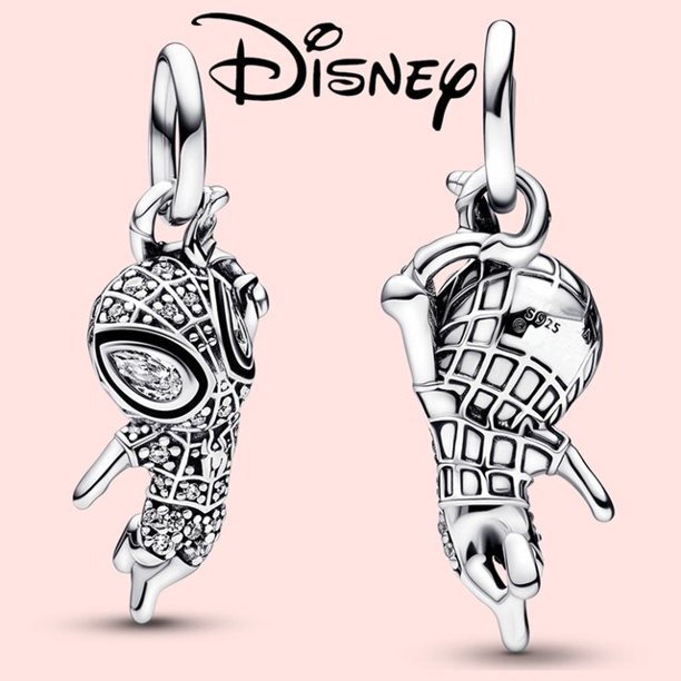 Disney Aladdin Charms Silver 925 Magic Lamp Princess Jasmine Charms Fit Bracelet Silver 925 Original Charms for Jewelry Making Gao Jinjia LED