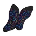 thumbnail image 5 of Bingfone Compression Socks for Women and Men Long Socks for Running Athletic Cycling Nurse- Colored Hearts, 5 of 7