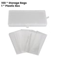 thumbnail image 1 of LEFU for Paper Money Collection Storage Set - 100 Transparent Polypropylene Banknote Sleeves with Protective Box, Currency Holders for Coin Collectors, 14x6cm Bags, 18x9cm Case, 1 of 10