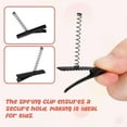 thumbnail image 3 of 100 pinzas de pico de pato: horquillas metálicas con resorte para manualidades y accesorios de peinado - Pinzas para el cabello con forma de brote, pasadores para manualidades, 3 of 8