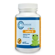 Creekside Natural Therapeutics Snifflex Plus, Cold & Allergy Chewable for Children Ages 6-12, Elderberry Flavor, 60 Count