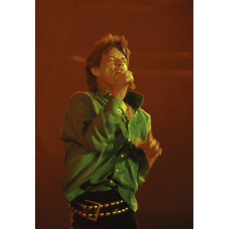 Mick Jagger of The Rolling Stones performing on stage in Pittsburg Photo