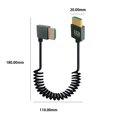 thumbnail image 2 of Yucurem 8K Hdmi-compatible To Hdmi-compatible 2.1 Coiled Cable 48Gbps(A To A Right), 2 of 10